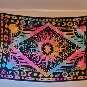 Tie dye wall tapestry